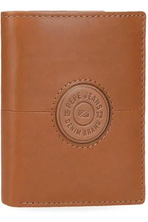 Pepe Jeans Cracker Pionowy portfel z uchwytem na karty Beżowy 8,5x10,5x1 cm Skóra by Joumma Bags, , Talla única, Pionowy portfel z uchwytem na karty