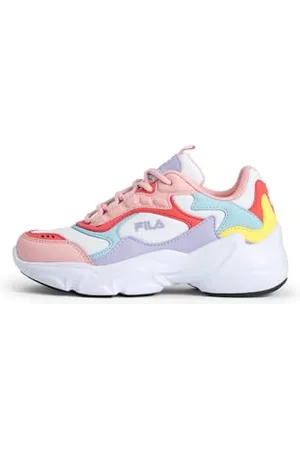 Fila Dziewczęce Collene Cb Kids Sneaker, White Powder Pink, 33 EU, , 33 EU