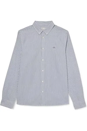 GANT Koszulka dziecięca Oxford Striped B.d. z kołnierzem zapinanym na guziki, , 134-140