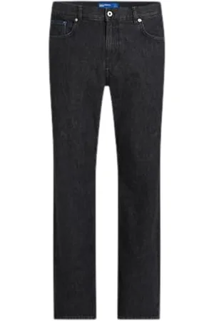 Karl Lagerfeld Straight Denim, Men, Black, Jeans, , 30W / 30L