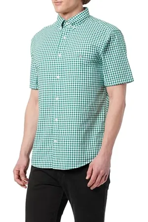 GANT REG CLASSIC POPLIN GINGH SS SHIRT, , L