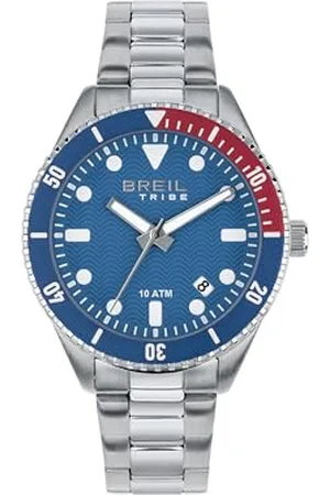 Breil Overhand zegarek na rękę dla mężczyzn w kolorze srebrnym z bransoletką ze stali nierdzewnej, wodoszczelność: 10 bar, średnica koperty: 39 mm, EW0717, , bransoletka