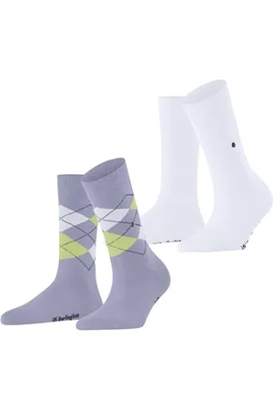 Burlington Kobiety Skarpety Everyday Mix Multipack W So Bawełna z wzorem 2 Pak, , 36-41