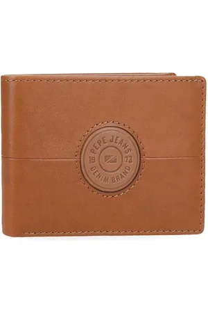 Pepe Jeans Cracker Poziomy Portfel z Portfelem Beżowy 11x8x1 cm Skóra by Joumma Bags, , Talla única, Poziomy portfel z portfelem