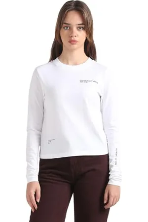 Calvin Klein Jeans Damska koszulka z długim rękawem Multi Placement L/S, , XXLus