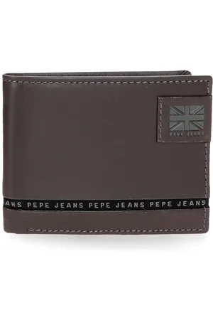 Pepe Jeans Pasek Portfel z portmonetką Brązowy 12,5x9,5x1 cm Skóra by Joumma Bags, , Talla única, Portfel z portfelem