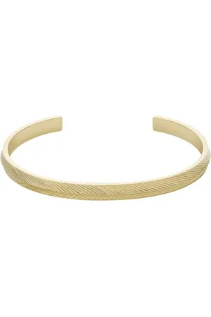 Fossil Damska Bransoletka Harlow, Długość: 175 mm, Szerokość: 5,2 mm, Złota Bransoletka Ze Stali Szlachetnej, JF04117710