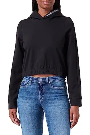 Calvin Klein Jeans Damska bluza z kapturem Milano L/S Knit Tops, , 3XL