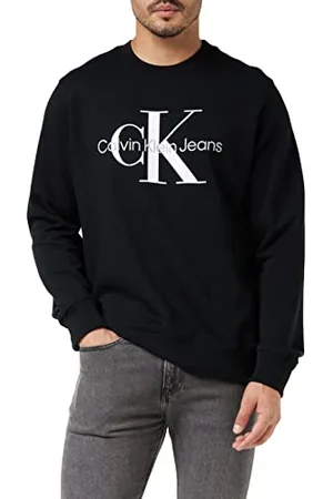 Calvin Klein Jeans Męski sweter z okrągłym dekoltem monogram Core Sweter z okrągłym dekoltem, , XXS