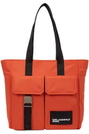 Karl Lagerfeld Utility Nylon Tote, Women, Red, Tote, , Narzędzie nylonowe, damskie, czerwone, martwe