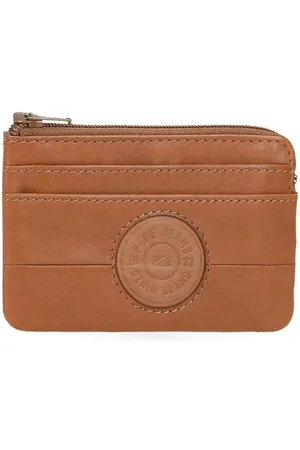 Pepe Jeans Cracker Portfel z uchwytem na karty Beżowy 11x7x1,5 cm Skóra by Joumma Bags, , Talla única, Portfel na karty