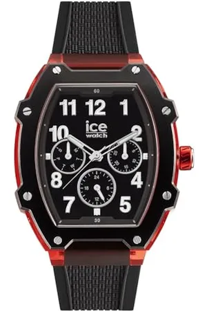 Ice-Watch ICE boliday Black red - Męski czarny zegarek z silikonowym paskiem - 023316 (Medium)