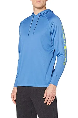 Carhartt Męska koszulka z długim rękawem Force Fishing Graphic Long-Sleeve z kapturem, , M