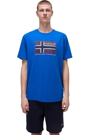 Napapijri Semiles koszulka z krótkim rękawem, niebieski, rozmiar 3XL, , 3XL