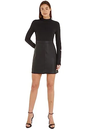 Calvin Klein Jeans Damska sukienka Milano o linii A Fit & Flare, , XXS
