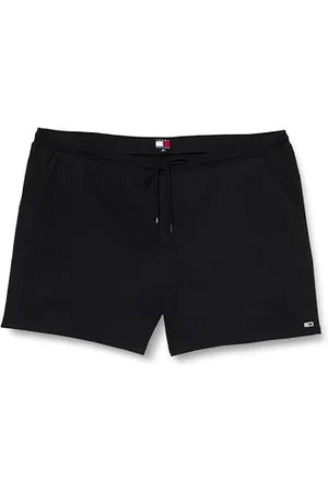 Tommy Hilfiger Męskie spodenki dresowe TJM S FLAG BEACH SHORT EXT, czarne, 5XL, , 5XL