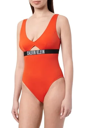 Calvin Klein Damski jednoczęściowy modny krój inne stroje kąpielowe, , L, , L
