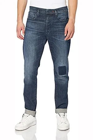 G-Star RAW Scutar 3D dżinsy męskie, Niebieski (Worn in Hale Navy Restored), 27W / 32L