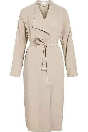 VILA Nni L/S Long Trencz - Noos, , 36