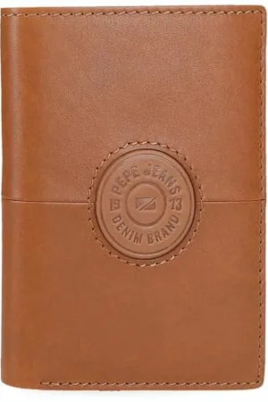 Pepe Jeans Cracker Pionowy Portfel z Portfelem Beżowy 8,5x11,5x1 cm Skóra by Joumma Bags, , Talla única, Pionowy portfel z portfelem