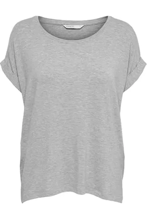 ONLY Top ONLMOSTER Top, Onlmoster S/S Top Noos Jrs, T-shirt damski, szary, Fr: 36 (rozmiar producenta: 34), M
