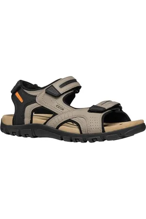 Geox Męskie Sandal Strada D, Sport, Sand, 47 EU, , 47 EU
