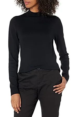 Amazon Damski lekki sweter z golfem (dostępny w dużych rozmiarach), , S