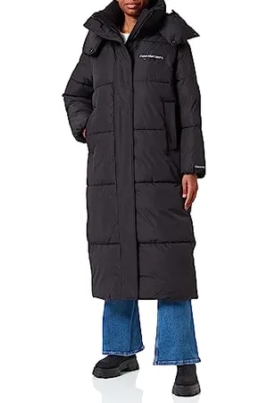 Calvin Klein Jeans Damskie niepuchowe płaszcze oversize długie puchowe wyściełane, , XL