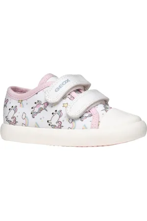 Geox Dziewczynki B Gisli Girl B Sneaker, White Pink, 21 EU