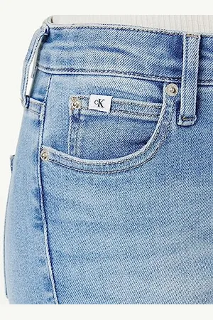 Calvin Klein Jeans Damskie spodnie do kostki z wysokim stanem, , 25W