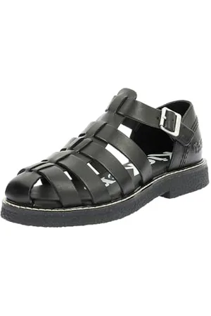 Kickers Damskie LERGO Płaskie sandały, czarne, 39 EU, , 39 EU