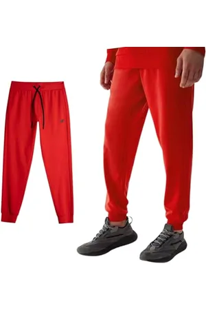 4F Trousers CAS M451 Red Męski M, , M