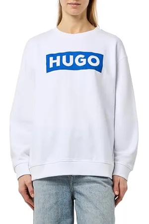 HUGO BOSS Damska koszulka Classic Crew_B, biała100, L, , L