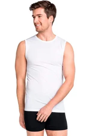 Odlo Męska Performance X-Light Eco Singlet Base Layer bielizna, biała, duża