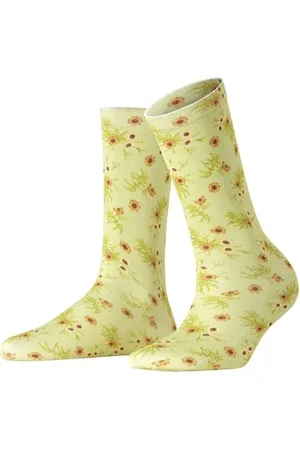 Burlington Kobiety Skarpety Floral Romance W So bawełna z wzorem 1 Para, , 36-41