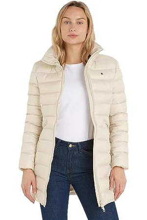Tommy Hilfiger Damski płaszcz MW wyściełany globalny pasek, , XXS