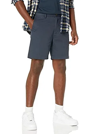 Amazon Męskie spodenki Slim-Fit 17,78 cm, granatowe, 42W