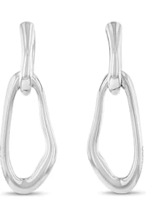Calvin Klein Damskie kolczyki wiszące CK STATEMENT LINKS Collection ze stali nierdzewnej - 35000749, Jeden rozmiar, Stal nierdzewna, Bez kamieni szlachetnych