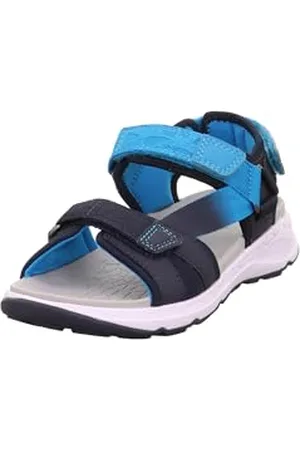 Superfit Sandały chłopięce Criss Cross, Niebieski, turkusowy 8040, 42 EU