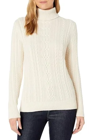 Amazon Damski sweter z golfem wędkarskim (dostępny w rozmiarze plus), , M