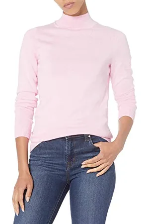 Amazon Damski lekki sweter z golfem (dostępny w rozmiarze plus), , XXL