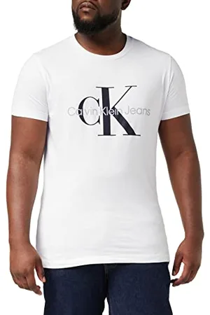 Calvin Klein Jeans Core Monologo Slim Tee J30j320935 Koszulki S/S Mężczyźni, , XXL