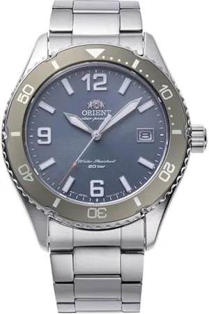 Orient Sports Diver Mako Solar 40 mm - Zegarek na rękę ze stali sportowej do nurkowania na co dzień RA-WJ00, , Sportowy