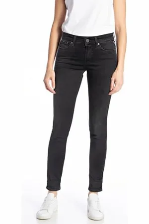 Replay Damskie dżinsy New Luz Skinny-Fit Hyperflex Hyper Cloud ze stretchem, Black 098, 26W / 30L