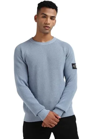Calvin Klein Jeans Męskie swetry z naszywką, , XS