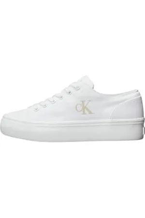 Calvin Klein CK JEANS Damska bluzka VULC FLATFORM LOW CV MG YW0YW01763, biała (potrójna jasna biała), 3,5 UK, , 36.5 EU