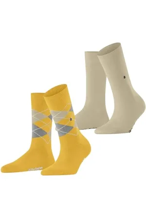 Burlington Kobiety Skarpety Everyday Mix Multipack W So Bawełna z wzorem 2 Pak, , 36-41