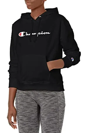 Champion Damska bluza z kapturem Powerblend Relaxed Hoodie, sitodruk, bluza z kapturem, , XS