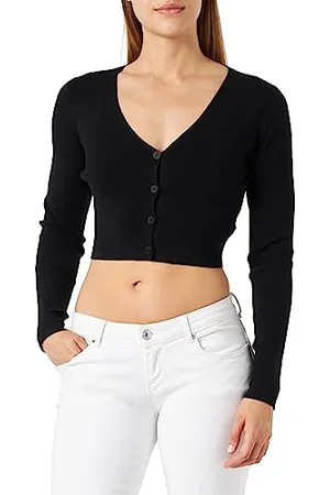 HUGO BOSS Damski kardigan z dzianiny, czarny 1, L, , L
