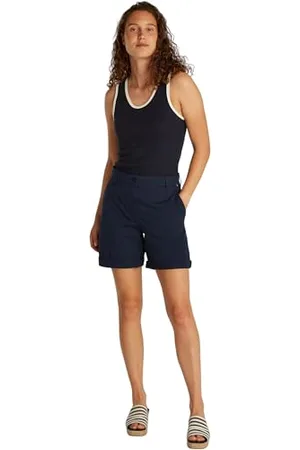 Tommy Hilfiger Damskie spodenki CO BLEND GMD CHINO WW0WW42457, niebieskie, 36, , 62
